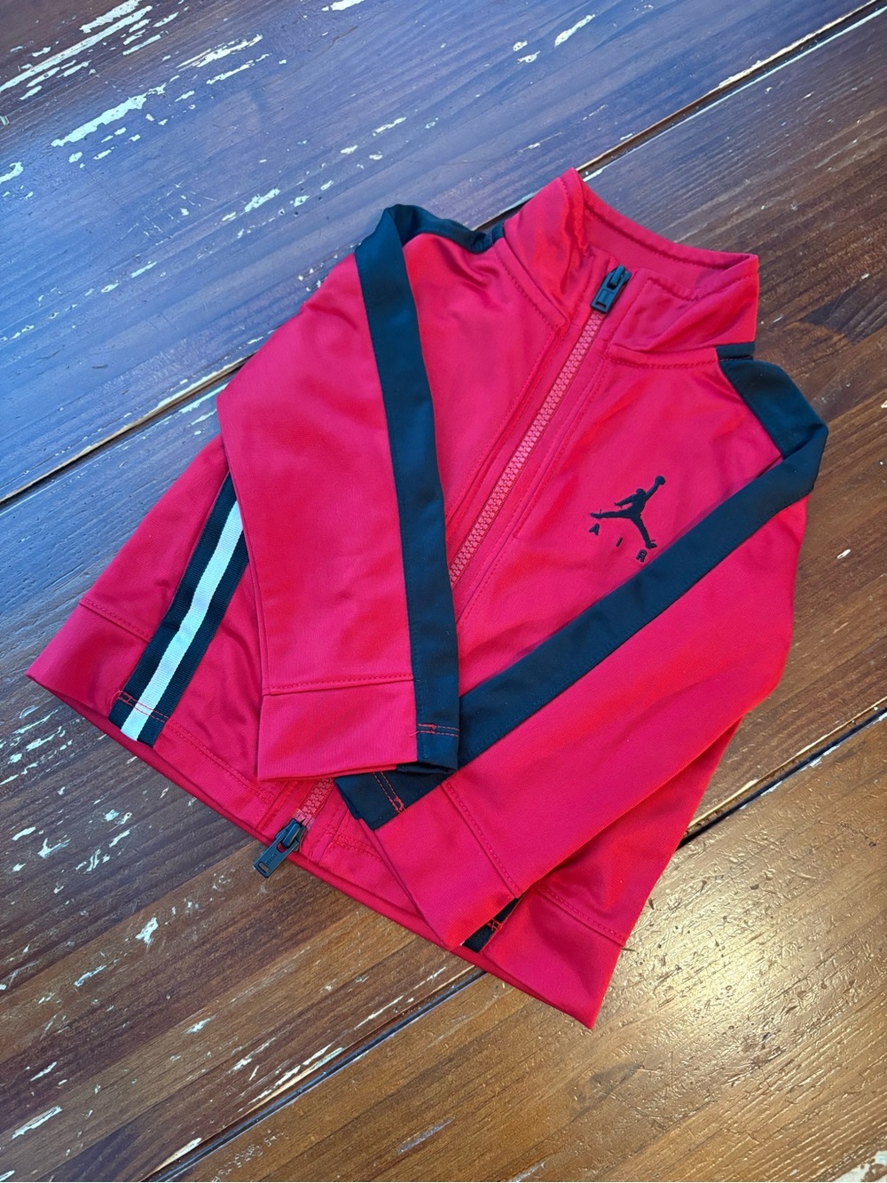 Jordan Red Double Zip-Up Jacket 18M